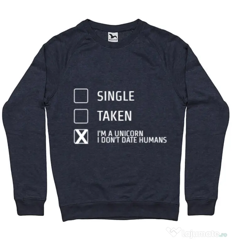 Bluza ADLER barbat I'm a unicorn Denim inchis