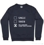 Bluza ADLER barbat I'm a unicorn Denim inchis