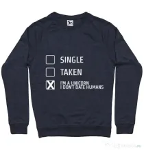 Bluza ADLER barbat I'm a unicorn Denim inchis