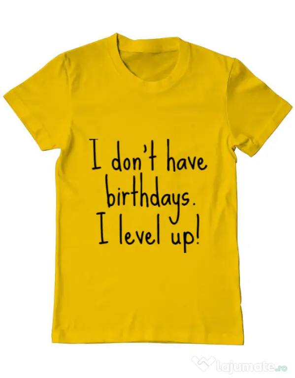 Tricou ADLER barbat I level up Galben