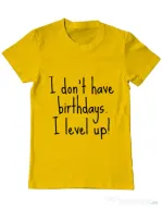 Tricou ADLER barbat I level up Galben