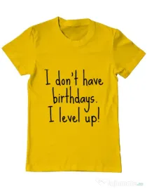 Tricou ADLER barbat I level up Galben