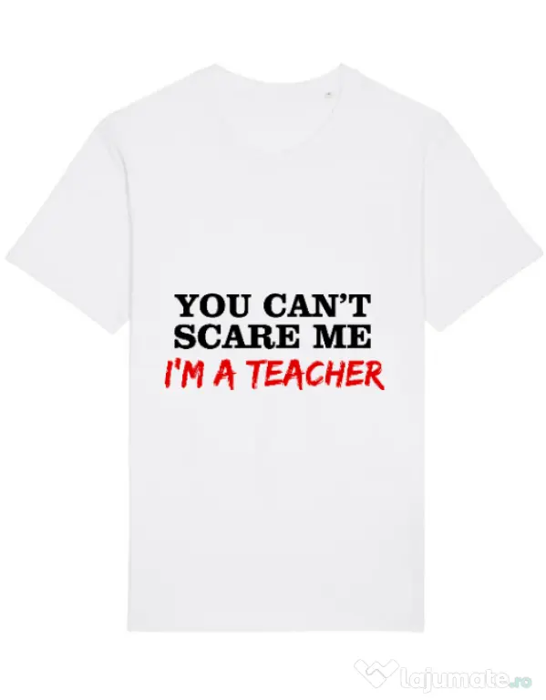 Tricou STANLEY STELLA barbat I'm a teacher Alb