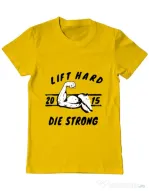 Tricou ADLER barbat Lift hard Galben