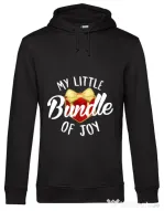 Hoodie barbat cu gluga Bundle of joy Negru