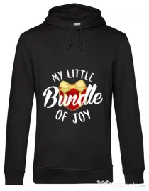 Hoodie barbat cu gluga Bundle of joy Negru