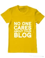 Tricou ADLER barbat No one cares Galben