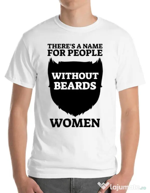Tricou ADLER barbat People without beards Alb