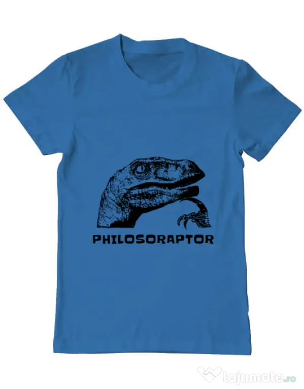 Tricou ADLER barbat Philosoraptor Albastru azuriu