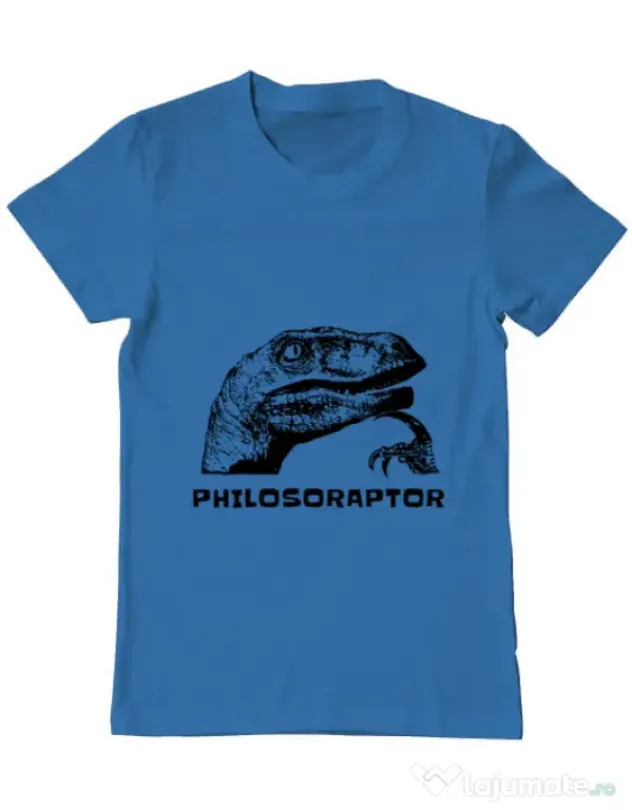 Tricou ADLER barbat Philosoraptor Albastru azuriu