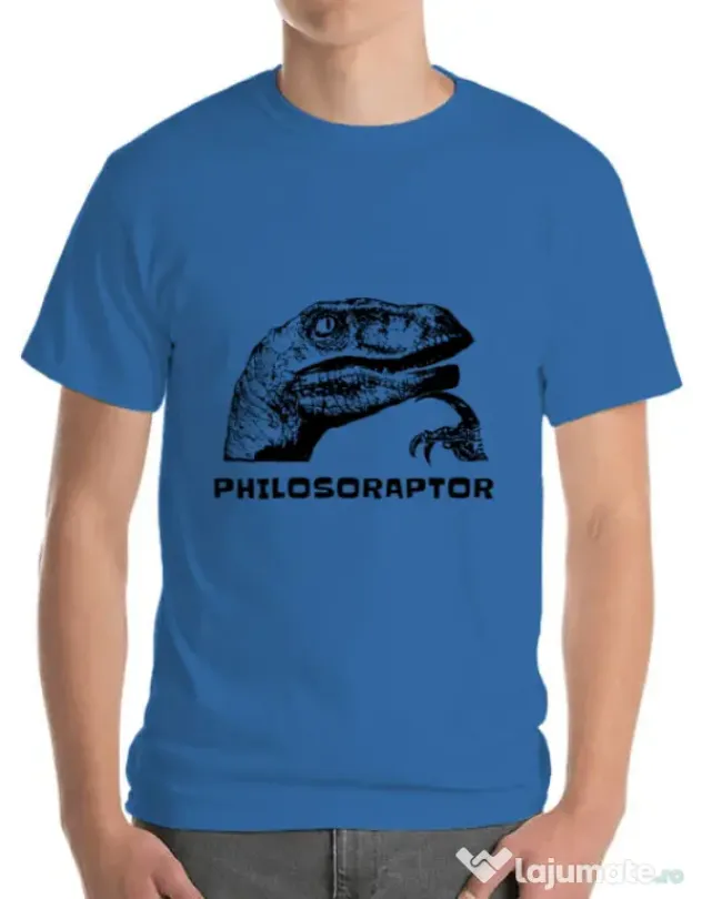 Tricou ADLER barbat Philosoraptor Albastru azuriu