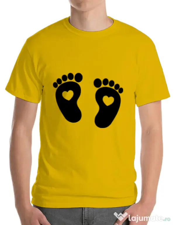 Tricou ADLER barbat Picioruse Galben