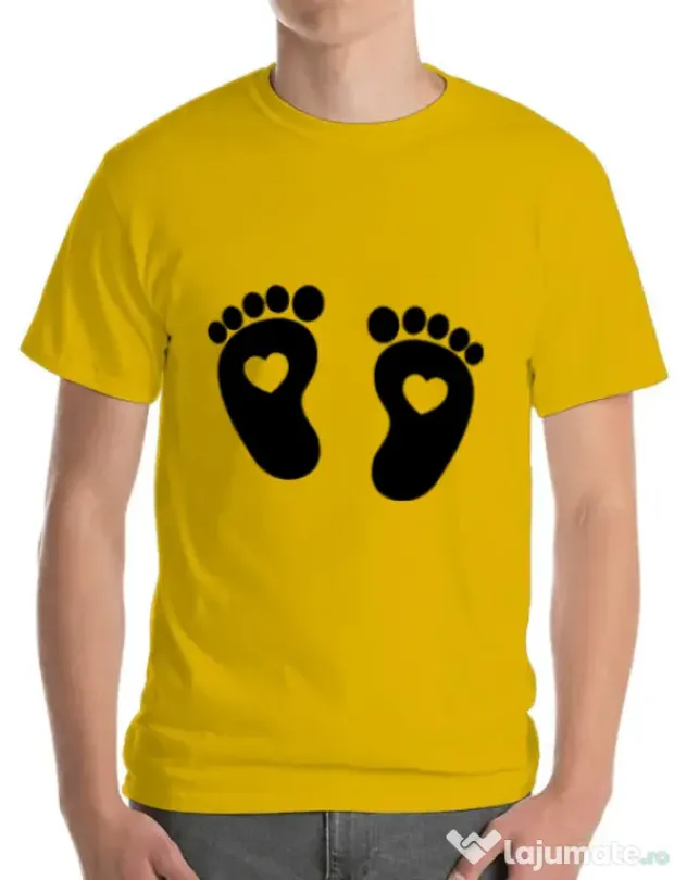 Tricou ADLER barbat Picioruse Galben
