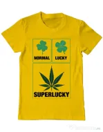 Tricou ADLER barbat Super lucky Galben