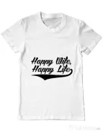 Tricou ADLER barbat Happy life Alb
