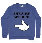 Bluza ADLER barbat She's my weirdo Albastru melanj