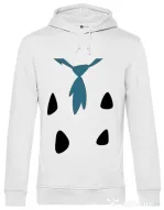 Hoodie barbat cu gluga Flinstone costume Alb
