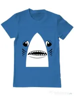 Tricou ADLER barbat Shark suit Albastru azuriu