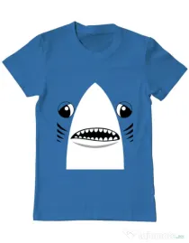 Tricou ADLER barbat Shark suit Albastru azuriu