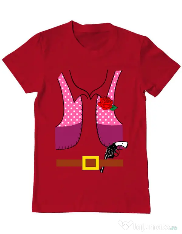 Tricou ADLER barbat Cowboy suit 2 Rosu