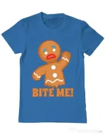 Tricou ADLER barbat Bite me Albastru azuriu