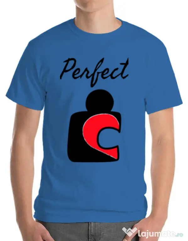 Tricou ADLER barbat Perfect match 1 Albastru azuriu