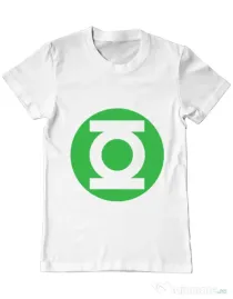 Tricou ADLER barbat Green lantern Alb