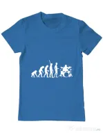 Tricou ADLER barbat Drummer evolution Albastru azuriu