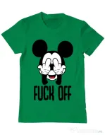 Tricou ADLER barbat Fuck off Verde mediu