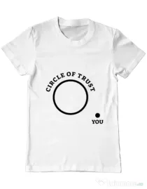 Tricou ADLER barbat Circle of trust Alb