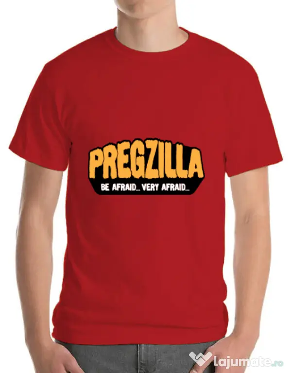 Tricou ADLER barbat Pregzilla Rosu