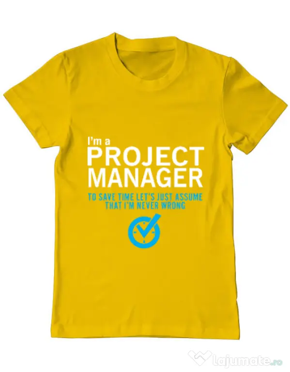 Tricou ADLER barbat Project manager Galben