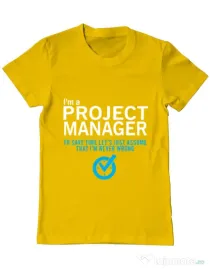 Tricou ADLER barbat Project manager Galben