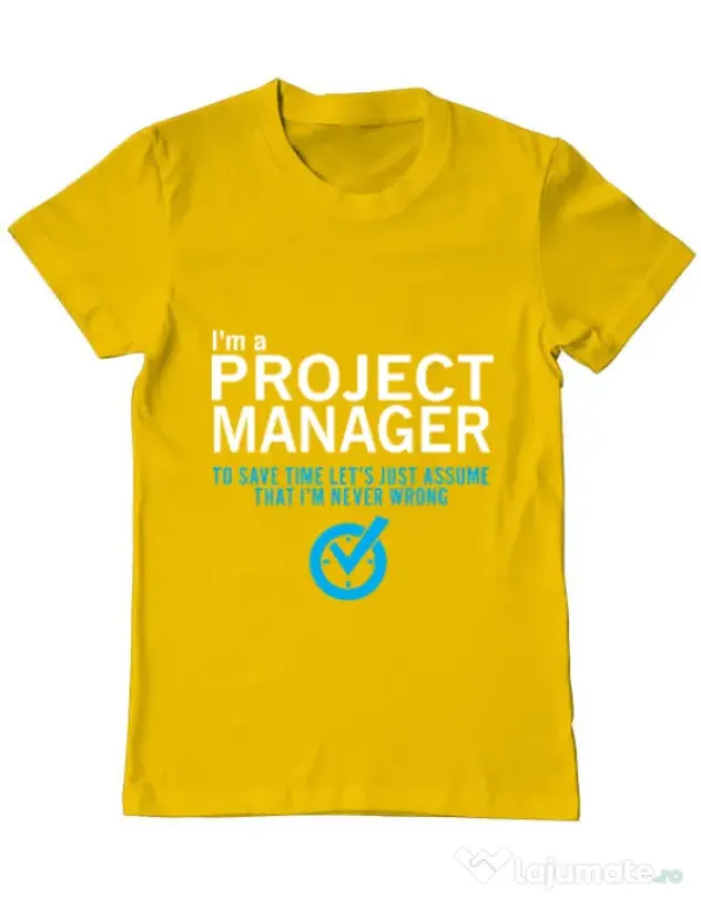 Tricou ADLER barbat Project manager Galben