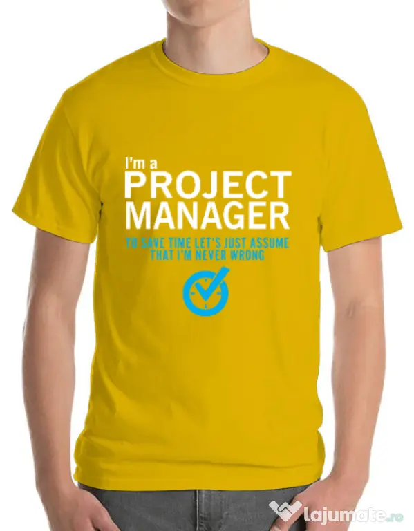 Tricou ADLER barbat Project manager Galben