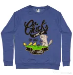 Bluza ADLER barbat See my nuts Albastru melanj