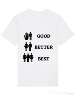 Tricou STANLEY STELLA barbat Good better best Alb