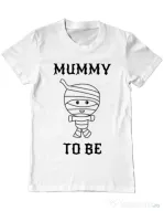 Tricou ADLER barbat Mummy to be boy Alb