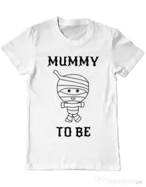 Tricou ADLER barbat Mummy to be boy Alb