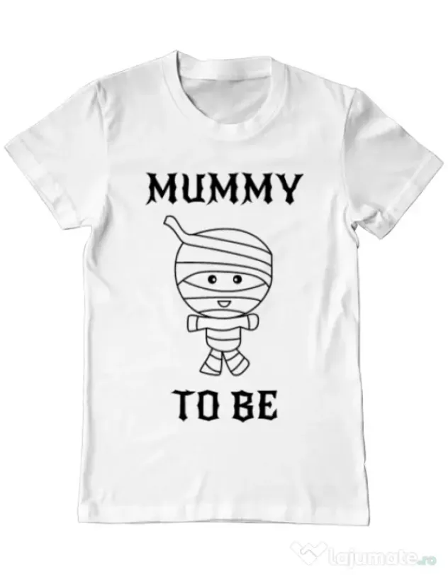 Tricou ADLER barbat Mummy to be boy Alb