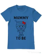 Tricou ADLER barbat Mummy to be girl Albastru azuriu
