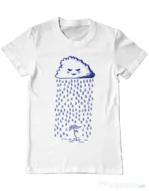 Tricou ADLER barbat Something is growing Alb