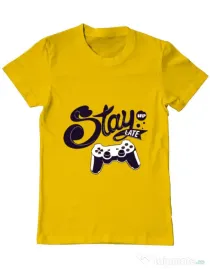 Tricou ADLER barbat Stay up late Galben