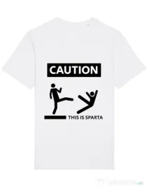 Tricou STANLEY STELLA barbat This is Sparta Alb