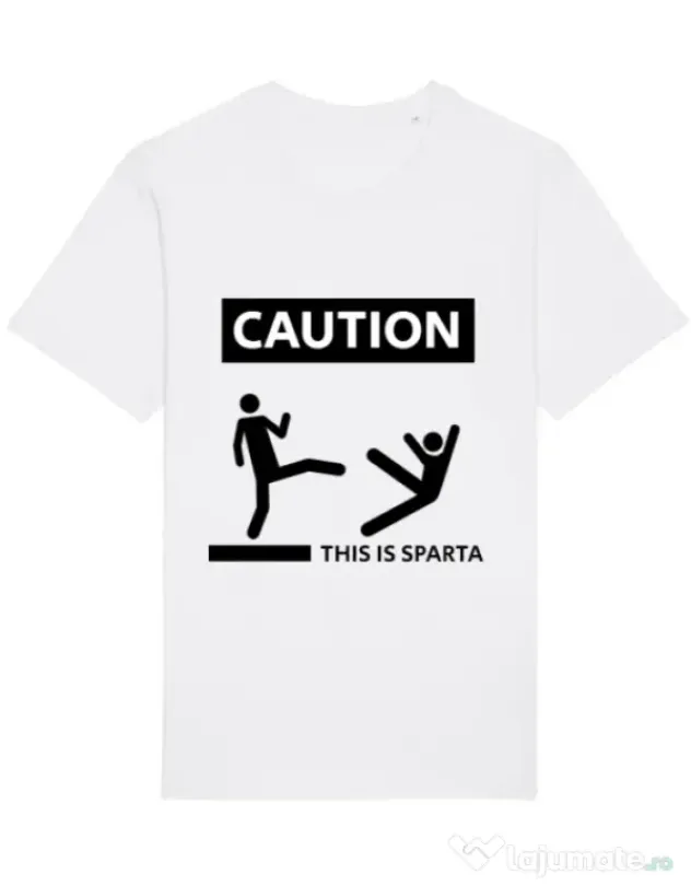 Tricou STANLEY STELLA barbat This is Sparta Alb
