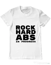 Tricou ADLER barbat Rock hard Alb