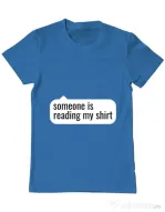 Tricou ADLER barbat Reading my shirt Albastru azuriu