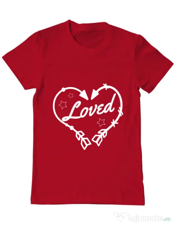 Tricou ADLER barbat Loved Rosu