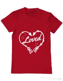 Tricou ADLER barbat Loved Rosu