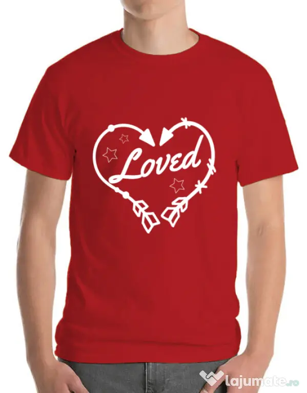 Tricou ADLER barbat Loved Rosu